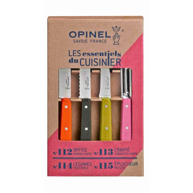 Coffret 3 Couteaux De Cuisine Et Un Eplucheur Fifties Les Essentiels Opinel 4 Coffret 3 Couteaux De Cuisine Et Un Eplucheur Fifties Les Essentiels Opinel – Image 2