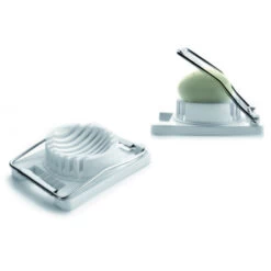 Coupe Oeuf Inox Et Plastique Rondelle 14 X 8 Cm Ibili