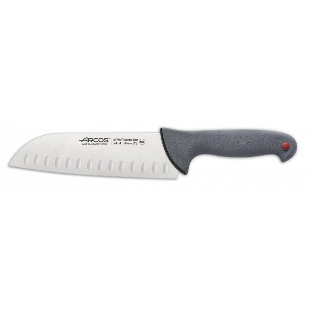 Couteau Santoku Rouge 18 Cm Arcos COLOUR PROF 3 Couteau Santoku Rouge 18 Cm Arcos COLOUR PROF