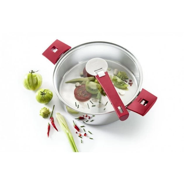 Couvercle En Verre Bombé Platine Ø 20 Cm Cristel 4 Couvercle En Verre Bombé Platine Ø 20 Cm Cristel – Image 2