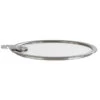 Couvercle Plat En Verre Trempé 20 Cm Strate Amovible Cristel -Fournitures De Cuisine couvercle plat en verre trempe 20 cm strate amovible cristel