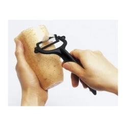 Eplucheur Céramique Rasoir Kyocera Noir Lame 4 Cm -Fournitures De Cuisine eplucheur ceramique rasoir kyocera noir lame 4 cm 2