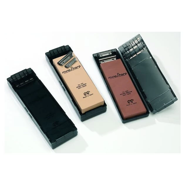 Global Kit Pierre à Aiguiser à Eau Grains Gros 3 Global Kit Pierre à Aiguiser à Eau Grains Gros