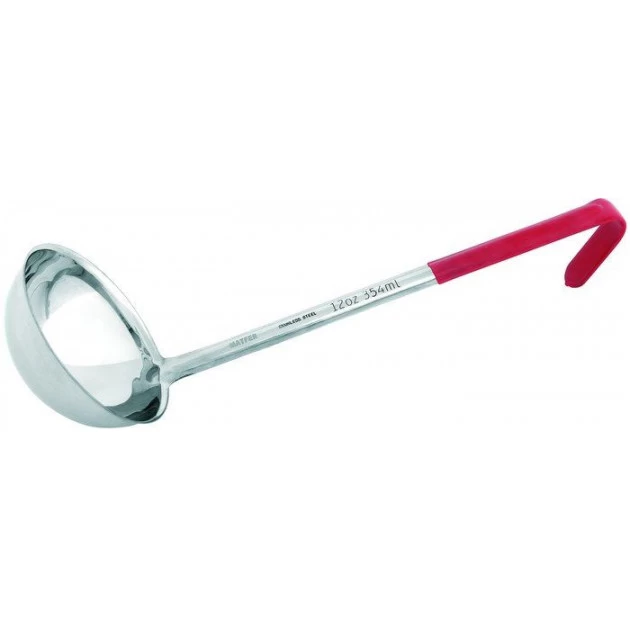 Louche En Inox L.37 Cm Ø12.3 Cm Rouge 3 Louche En Inox L.37 Cm Ø12.3 Cm Rouge