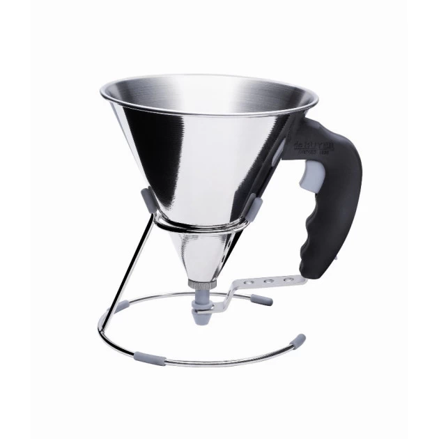 Mini Entonnoir à Piston Inox Noir KWIK De Buyer 3 Mini Entonnoir à Piston Inox Noir KWIK De Buyer