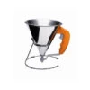 Mini Entonnoir à Piston Inox Orange KWIK De Buyer -Fournitures De Cuisine mini entonnoir a piston inox orange kwik de buyer