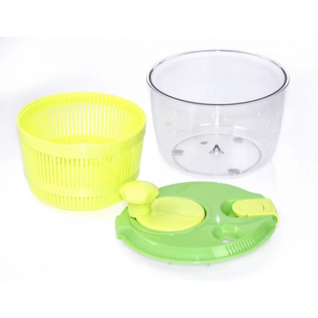 Mini Essoreuse à Salade Ø20 Cm Vert 4 Mini Essoreuse à Salade Ø20 Cm Vert – Image 2