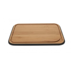 Planche à Découper Bambou Avec Rigole 25 X 17,5 Cm Noir Pebbly