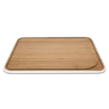 Planche à Découper Bambou Avec Rigole 35 X 25 Cm Blanc Pebbly -Fournitures De Cuisine planche a decouper bambou avec rigole 35 x 25 cm blanc pebbly