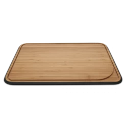 Planche à Découper Bambou Avec Rigole 40,5 X 33 Cm Noir Pebbly