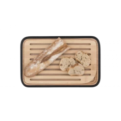 Planche à Pain Bambou 28 X 18 Cm Noir Pebbly