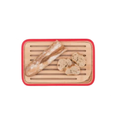 Planche à Pain Bambou 28 X 18 Cm Rouge Pebbly