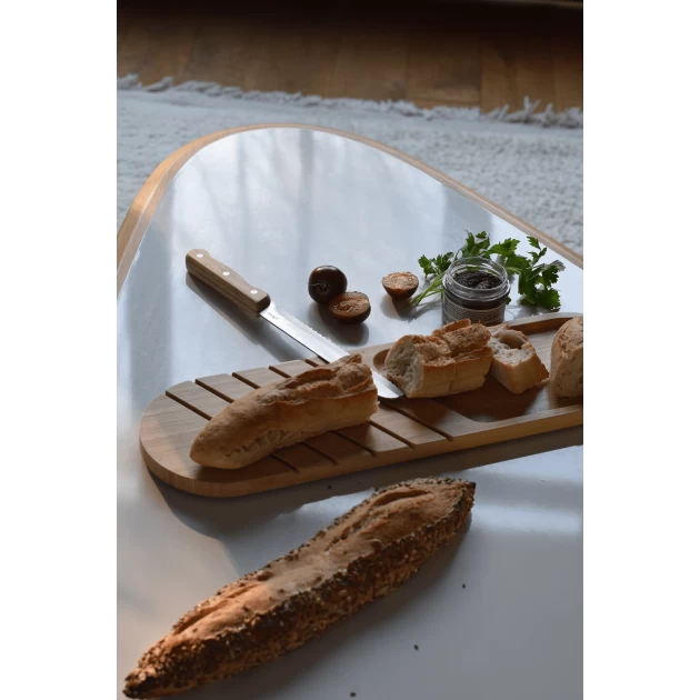 Planche à Pain Longue En Bambou 50 X 15 Cm Pebbly 5 Planche à Pain Longue En Bambou 50 X 15 Cm Pebbly – Image 3