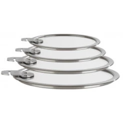 Série De Couvercles Plats En Verre Trempé 14 à 20 Cm Strate Amovible Cristel