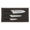 Set Couteau D'Office, Couteau Universel Et Couteau Santoku Shun Classic Damas Kai -Fournitures De Cuisine set couteau d office couteau universel et couteau santoku shun classic damas kai