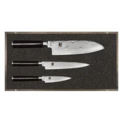Set Couteau D'Office, Couteau Universel Et Couteau Santoku Shun Classic Damas Kai
