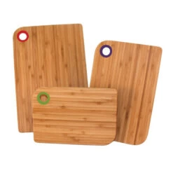 Set De 3 Planches à Découper Avec Patins Antidérapants Totally Bamboo