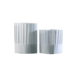 Toque De Cuisinier Plissée H 225mm X10