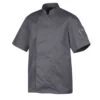 Veste De Cuisine Mixte Anthracite NERO T.2 Robur Manches Courtes -Fournitures De Cuisine veste de cuisine mixte anthracite nero t2 robur manches courtes