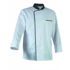 Veste De Cuisine Mixte Blanche/Parement Gris ENERGY T.5 Robur