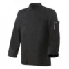 Veste De Cuisine Mixte Noire Parement NERO T.4 Robur Manches Longues -Fournitures De Cuisine veste de cuisine mixte noir parement nero t4 robur manches longues